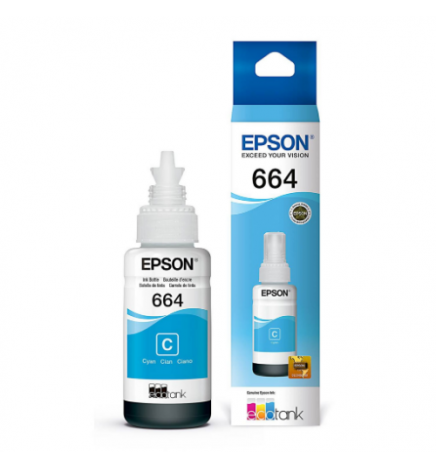 [P002] BOTELLA DE TINTA EPSON T664-CIAN