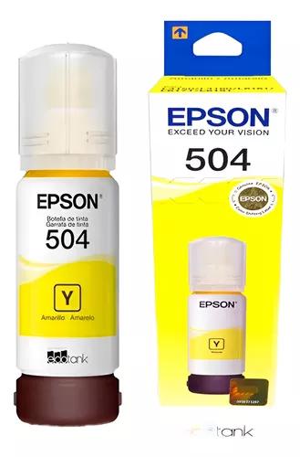 [P012] BOTELLA DE TINTA EPSON T504-AMARILLO